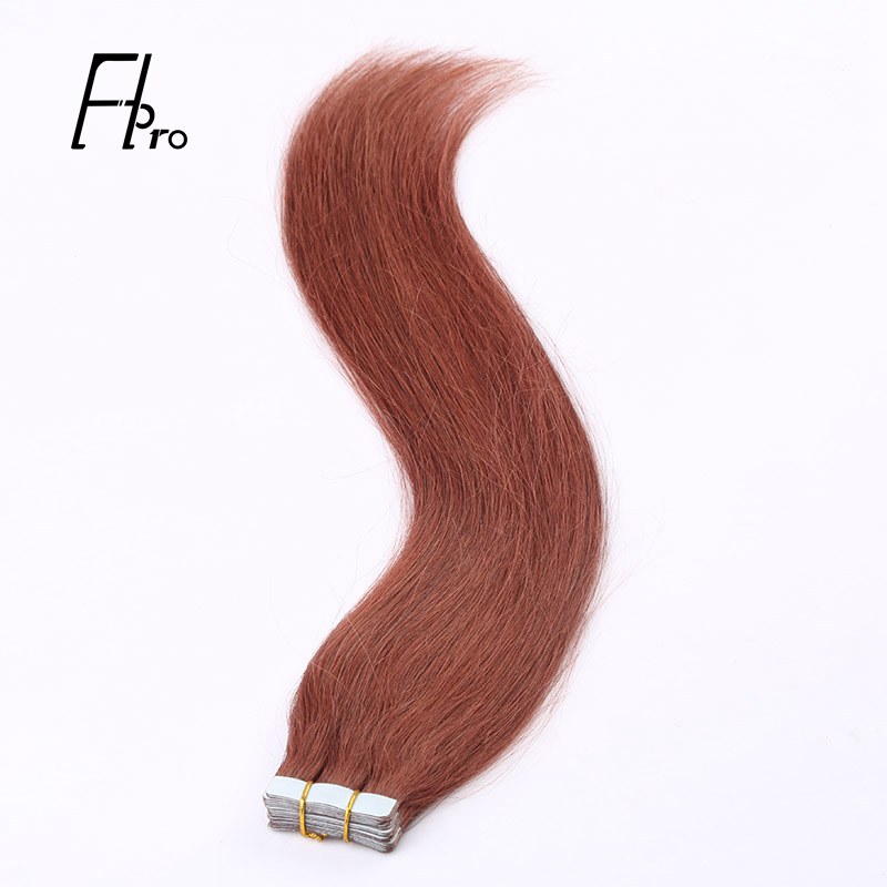 Premium Virgin Hair 33# Tape Hair Extensions Straight 18 inches